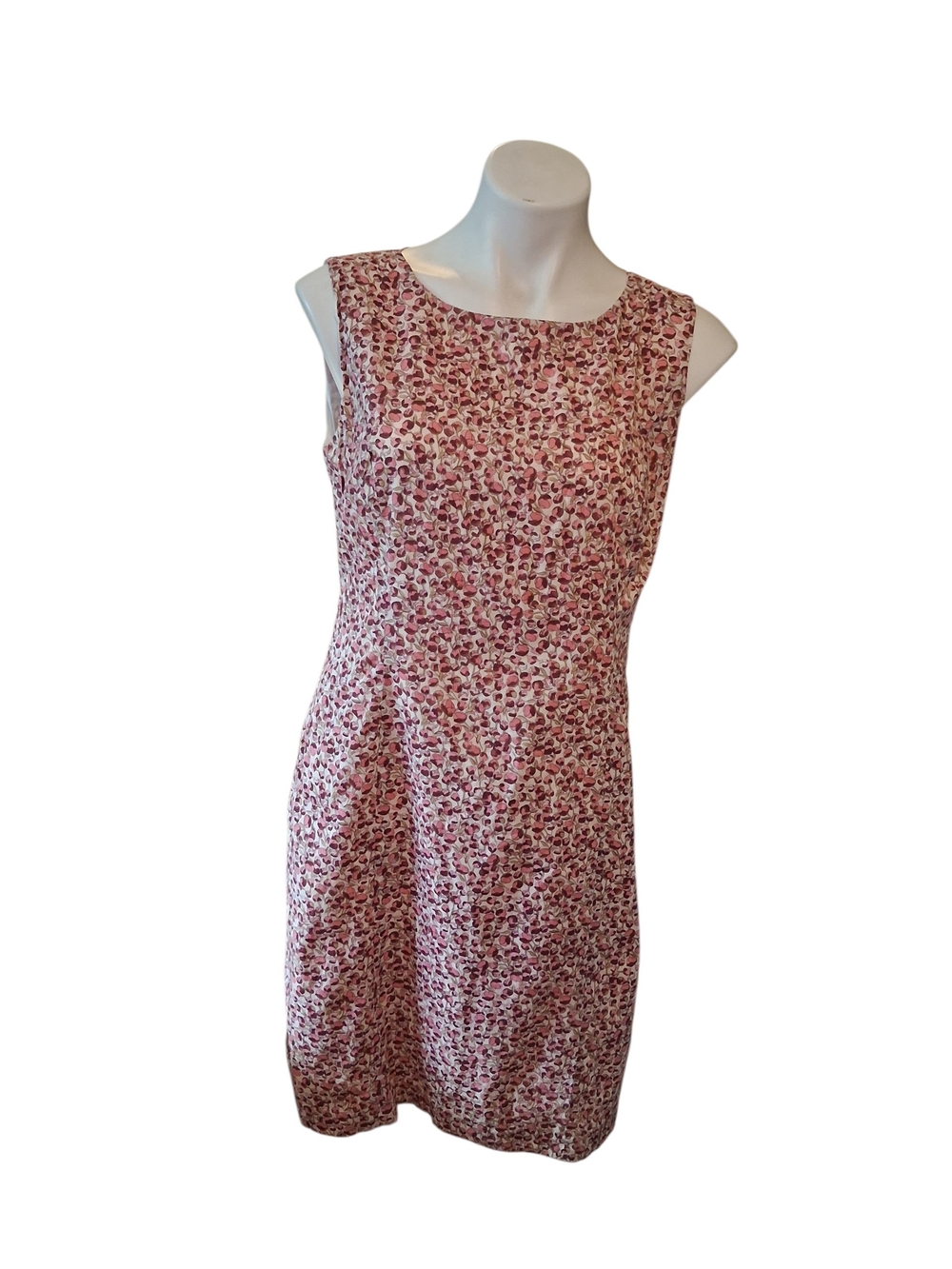 Brooks Brothers Pink Floral Sleeveless Sheath Dress